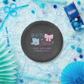 Stiefel oder Bows Gender Reveal Party Baby Shower Pappteller (Party)