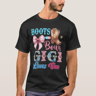 Stiefel oder Bows Gigi Lieben Sie Geschlecht offen T-Shirt