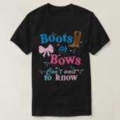 Stiefel oder Bows können nicht warten, bis sie wis T-Shirt (Design vorne)
