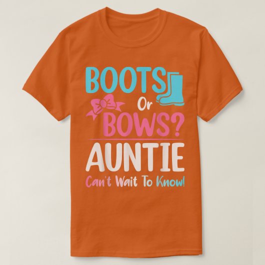 Stiefel oder Bows Tante Geschlecht Aufdeckung Schw T-Shirt (Design vorne)