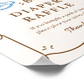 Stiefel oder Bows Windelwindelhalter-Spielplakat Poster (Ecke)