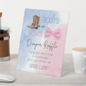 Stiefel oder Kuhgeschlecht offenbaren Windelraffin Sockelschild (In SItu)