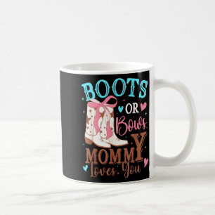 Stiefel oder Schleifen Geschlecht Enthüllung Dekor Kaffeetasse