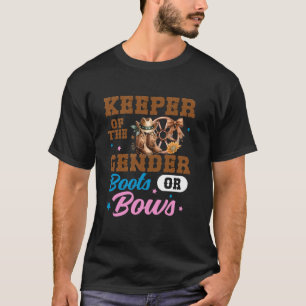 Stiefel oder Schleifen Geschlecht Enthüllung Dekor T-Shirt