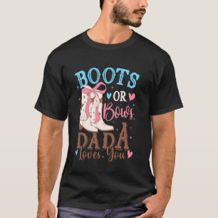 Stiefel oder Schleifen Geschlecht Enthüllung Dekor T-Shirt