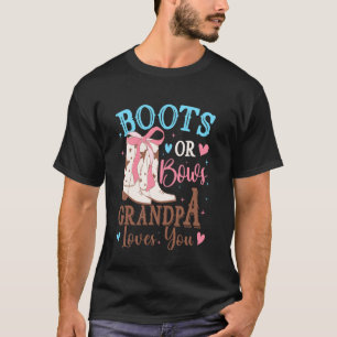Stiefel oder Schleifen Geschlechtsenthüllungsdekor T-Shirt