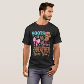 Stiefel oder Schleifen Geschlechtsenthüllungsdekor T-Shirt (Vorne ganz)