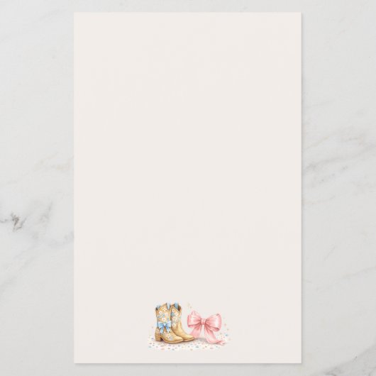 Stiefel oder Schleifen Western Er oder Sie Geschle Flyer (Hinten)