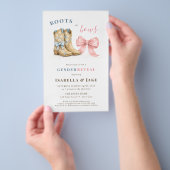 Stiefel oder Schleifen Western Thema Geschlechtere Flyer (Handgriff)