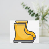 Stiefel Postkarte (Stehend Vorderseite)