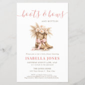 Stiefel Schleifen und Flaschen Rosa Spar Mädchen B Flyer (Vorne)