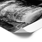 Stiefel, Schwarzweißdruck Poster (Ecke)