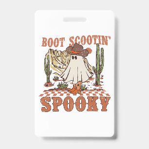 Stiefel-Scootin-Gespenstischer-Western-Halloween-G Ausweis