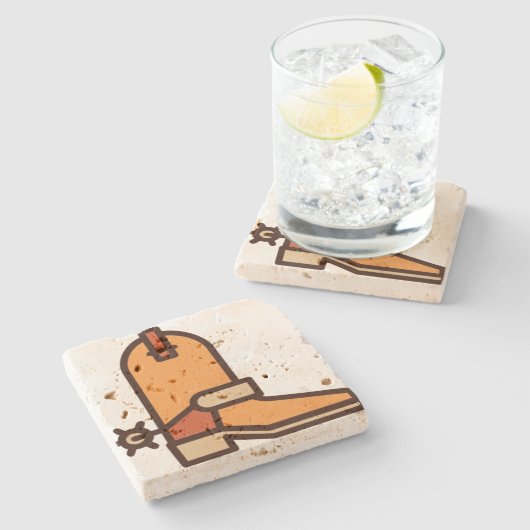 Stiefel Steinuntersetzer (Seitenansicht)