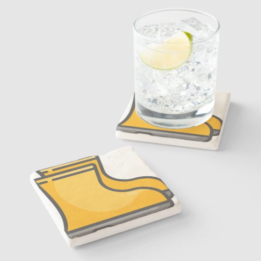 Stiefel Steinuntersetzer (Seitenansicht)