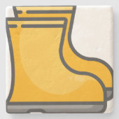 Stiefel Steinuntersetzer (Vorderseite)