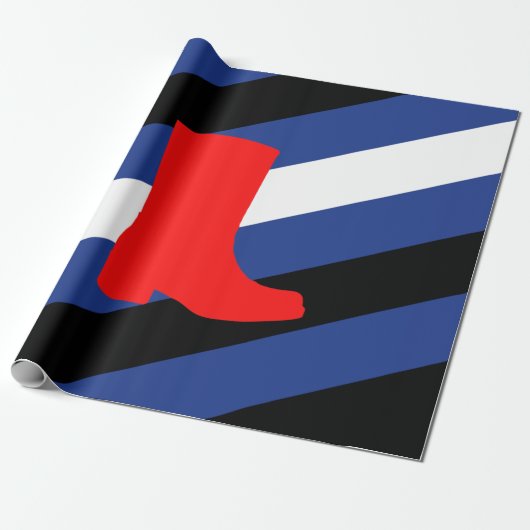 Stiefel-Stolzflagge Geschenkpapier (Ungerollt)