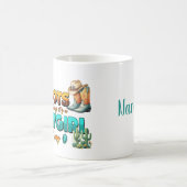 Stiefel und Bling Cactus Personalisiert Kaffeetasse (Mittel)