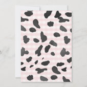 Stiefel und Bling Skin Cowgirl Western Geburtstag Einladung (Rückseite)