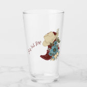 Stiefel und Blume, Schönheitseditierbar Glas (Vorderseite)