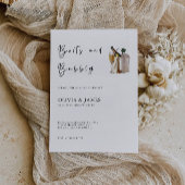 Stiefel und Brautdusche Einladung