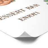 Stiefel und Brautparty Dessert Bar Poster (Ecke)