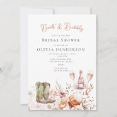 Stiefel und Brautparty Einladung (Vorderseite)