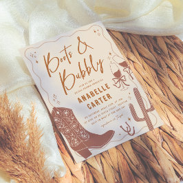 Stiefel und Brautparty Einladung