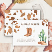 Stiefel und Brautparty mit Luftblasen Display Dusc Begleitkarte