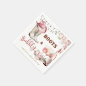Stiefel und Brautparty Serviette (Ecke)