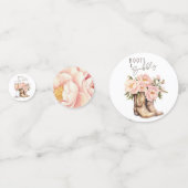 Stiefel und Bubbly Brautparty Confetti Konfetti (Rückseiten)