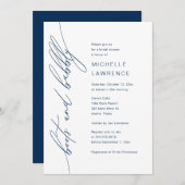 Stiefel und Bubbly, Brautparty Party Celebration Einladung (Vorne/Hinten)