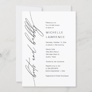 Stiefel und Bubbly, Brautparty Party Celebration Einladung