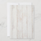 Stiefel und Bubbly Brautparty Sonnenblumen Gold Einladung (Rückseite)