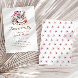 Stiefel und Bubbly Cowgirl Brautparty Invi Einladung