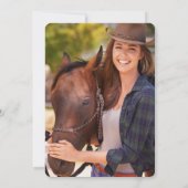 Stiefel und Bubbly Cowgirl Bridal Dusche Einladung (Rückseite)