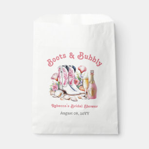 Stiefel und Bubbly Cowgirl Bridal Shower Geschenktütchen