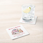 Stiefel und Bubbly Cowgirl Bridal Shower Rechteckiger Pappuntersetzer (Vor Ort)