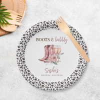 Stiefel und Bubbly Elegantes rosa Brautparty