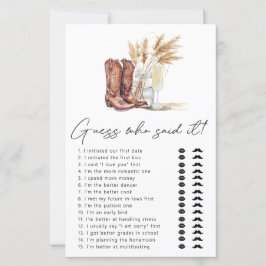 Stiefel und bubbly Rate, wer sagte es Bridal Spiel