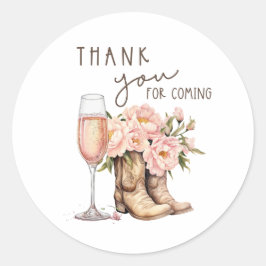 Stiefel und Bubbly Round Stickers