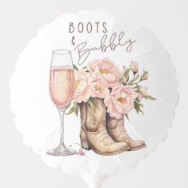 Stiefel und Bubbly Small Helium Ballon