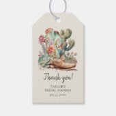 Stiefel und Bubbly Western Brautparty Geschenkanhänger (Vorderseite)