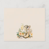 Stiefel und Bubbly Western Brautparty Rezept Card (Rückseite)