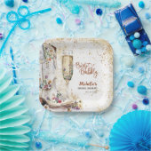 Stiefel und Bubbly Western Bride Wild West Country Pappteller (Party)