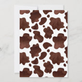 Stiefel und Bubbly Western Rodeo Cowgirl Brunch Einladung (Rückseite)