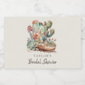 Stiefel und Bublly Western Brautparty Schaumweinetikett (Einzelnes Label)