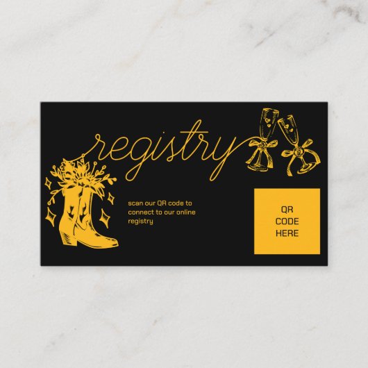 Stiefel und Champagner-Brautparty Begleitkarte (Vorderseite)