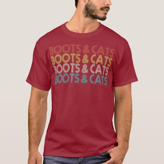 Stiefel und Katzen - Funny House Techno T-Shirt (Vorderseite)