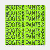 Stiefel und Pflanze Magnet (Vorne)